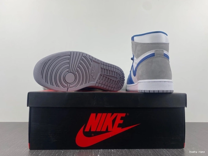 Cheap Husky Blue Air 1 OG DZ5485-410 Jordan High True 0723